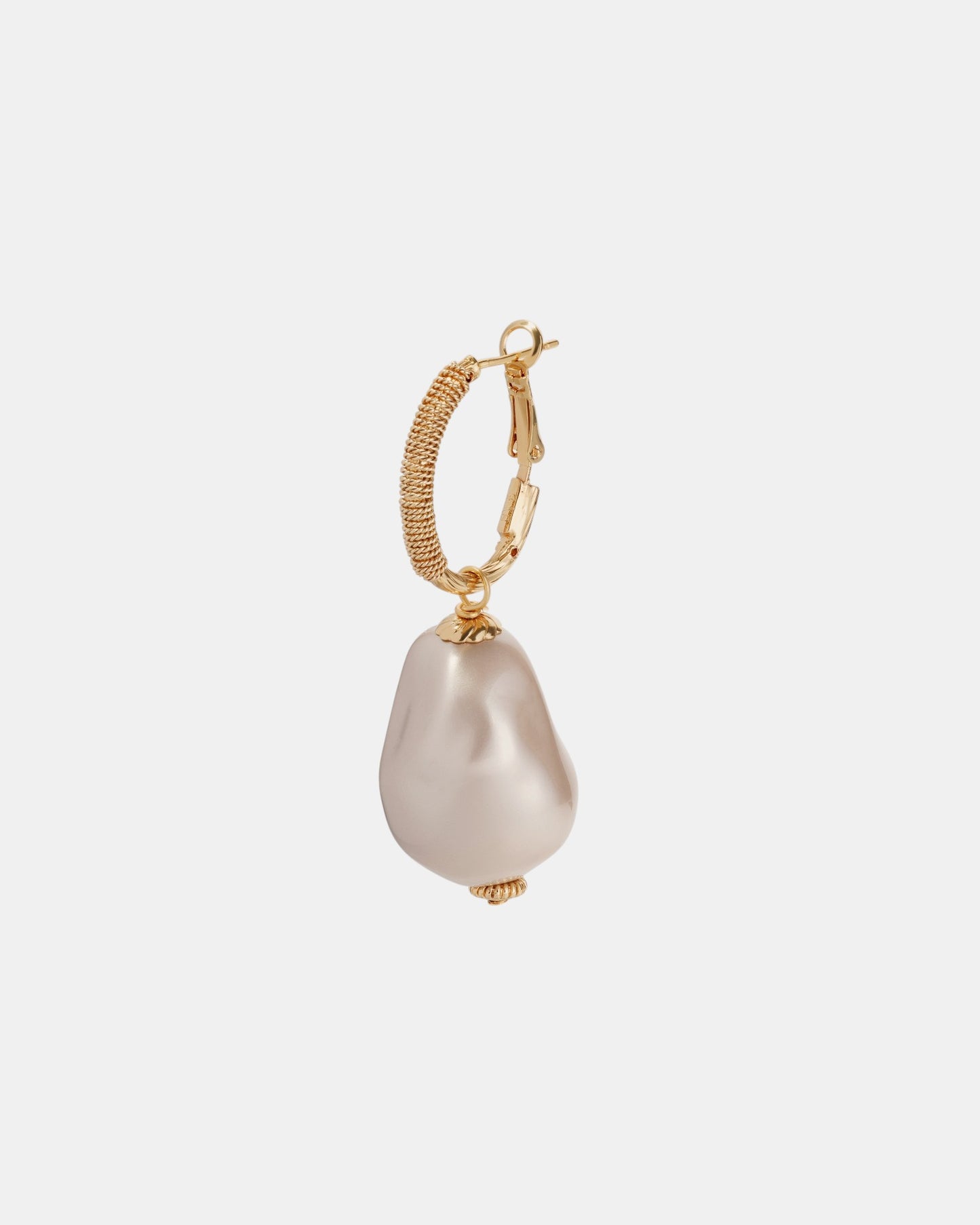 Miwa Lyre Ohrringe Perlmutt Gold