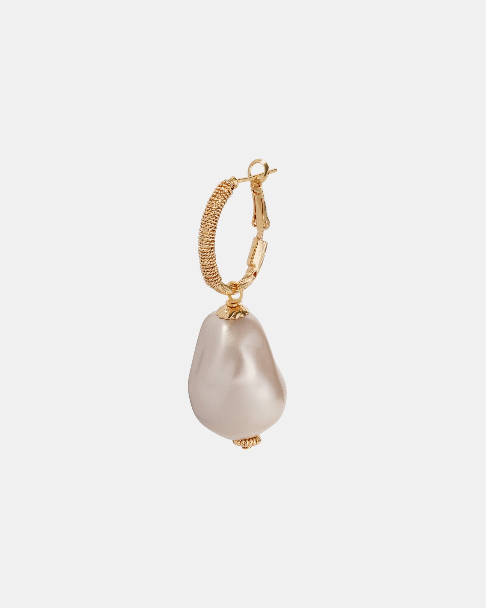 Miwa Lyre Ohrringe Perlmutt Gold