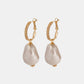 Miwa Lyre Ohrringe Perlmutt Gold