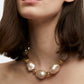 Miwa Kette Perlmutt Gold