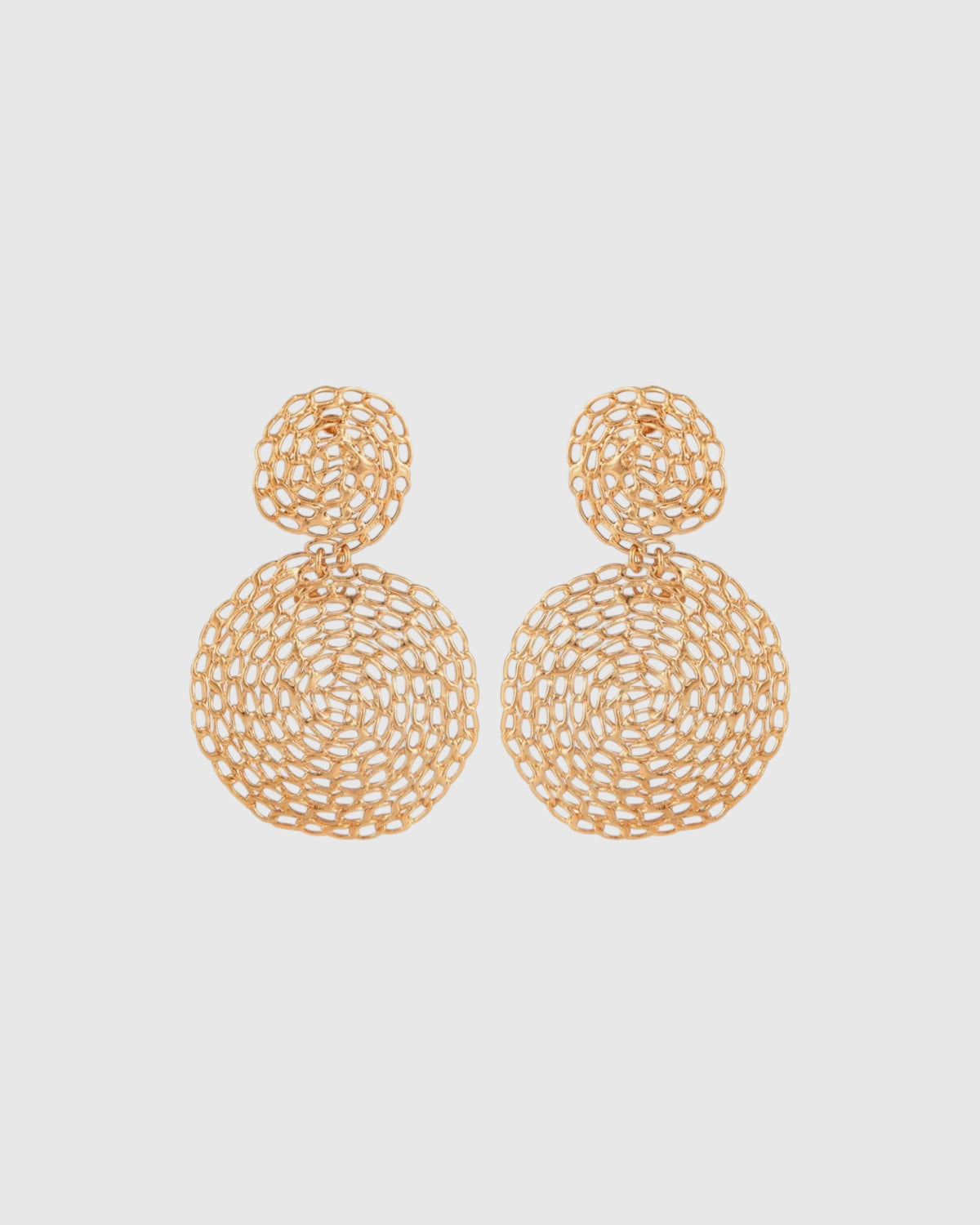 Onde Gourmette kleine Ohrhänger Gold