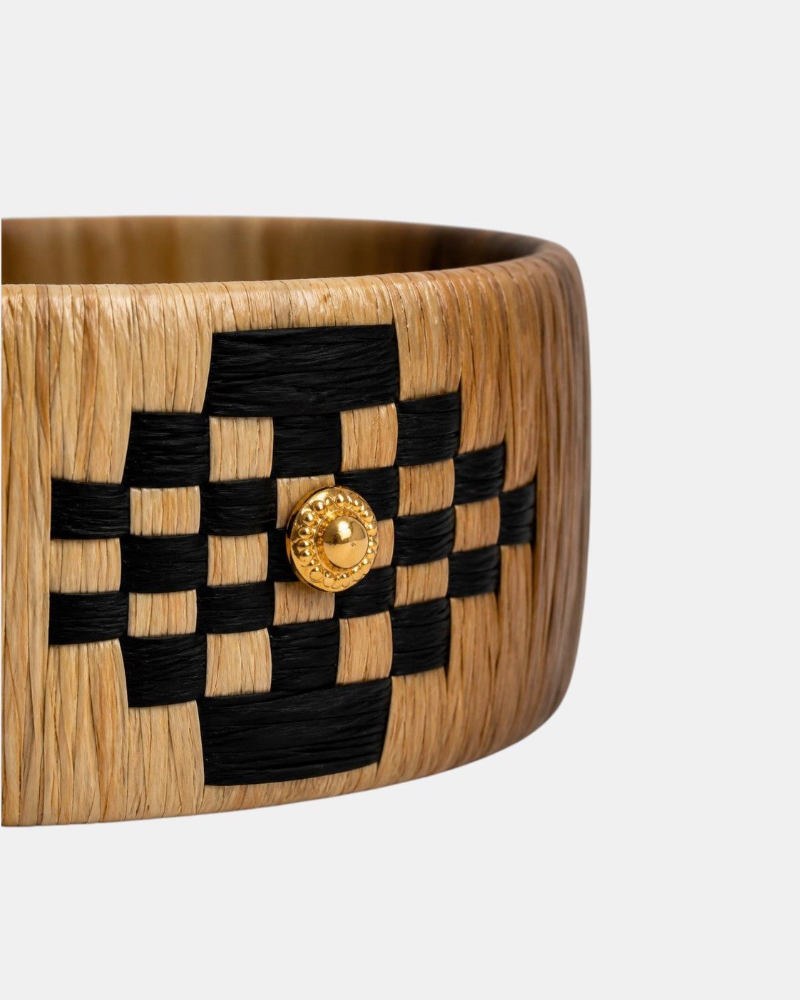Armband Raffia Natur Schwarz