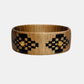 Gas Bijoux Armband aus Raffia in Natur und Schwarz als Freisteller