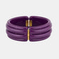 Gas Bijoux Ecume Armband in Violett von hinten als Freisteller