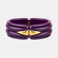 Gas Bijoux Ecume Armband aus violettem Acetat als Freisteller