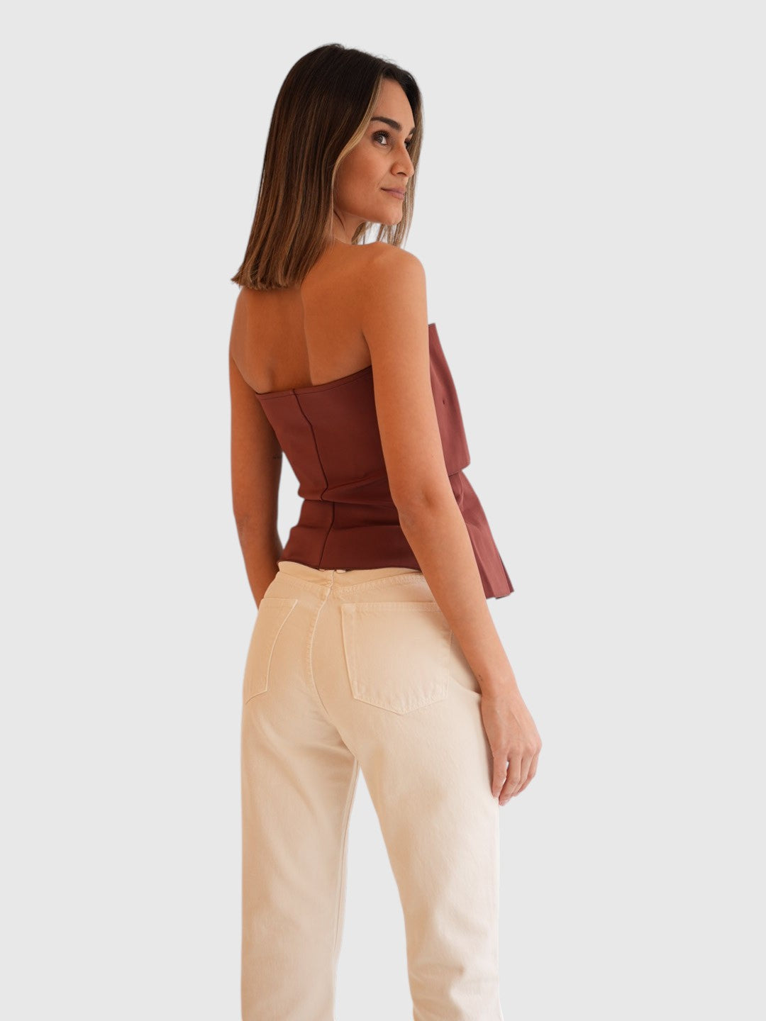 Sculpted Top Mahogany Red