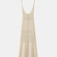 Strickkleid Creme mit Rückenausschnitt