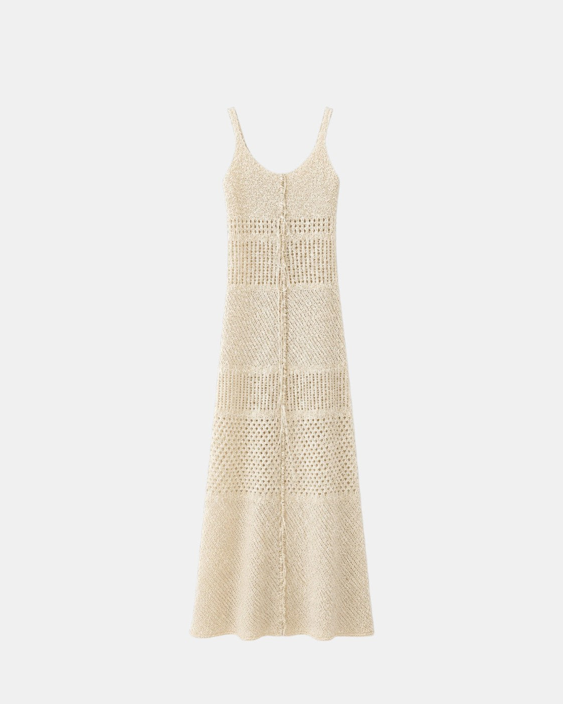 Strickkleid Creme mit Rückenausschnitt