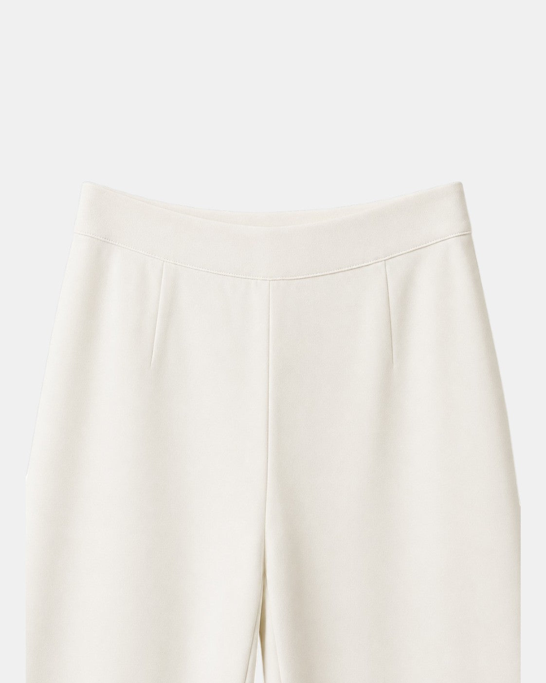 Weiße Hose mit weitem Bein