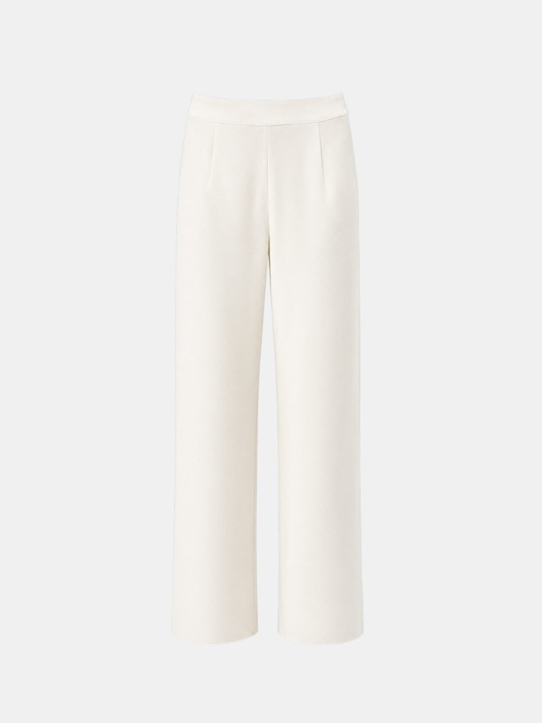 Weiße Hose mit weitem Bein