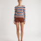MRZ gestreiftes Feinstricktop im getragenen Styling von vorne
