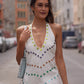 Video des Siedrés Vicka Satinkleids in Creme im getragenen Styling