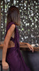Video des Rabanne Jerseykleids mit Ring in Magenta Purple im Styling mit Rabanne Nano Tasche Silber Weiß