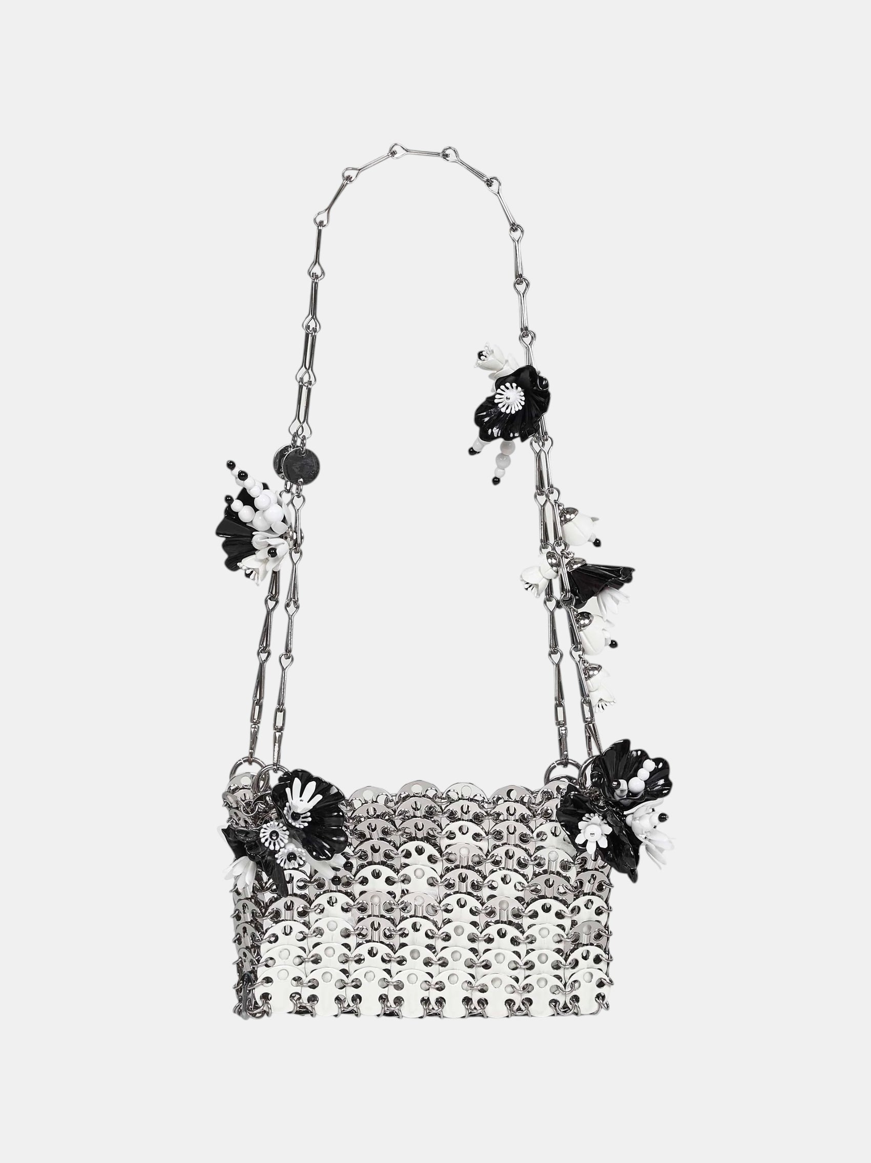 1969 Nano Tasche Silber Weiß