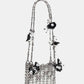 1969 Nano Tasche Silber Weiß