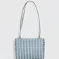 Rabanne 1969 Flip Bag in Hellblau Silber als Freisteller