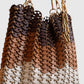 Rabanne 1969 Gradient Schultertasche in Braun Creme als Freisteller