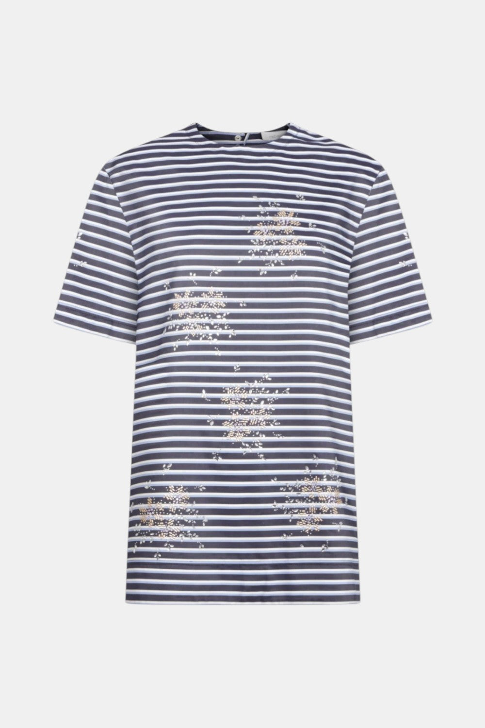 Gestreiftes T-Shirt mit offenem Rücken