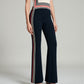 Detail der Rabanne Flared Fit Hose mit seitlichem Streifendetail