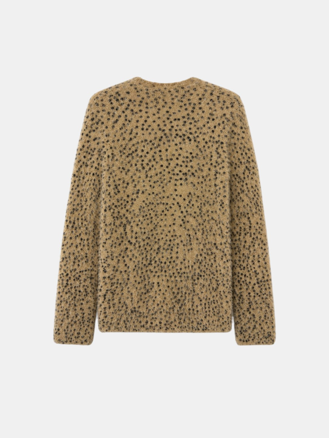 Cardigan mit Punkten Beige