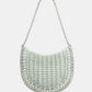 Moon Flip Tasche Hellgrün Silber