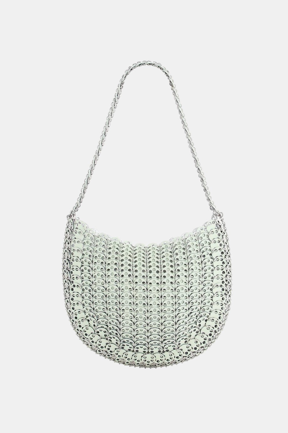 Moon Flip Tasche Hellgrün Silber