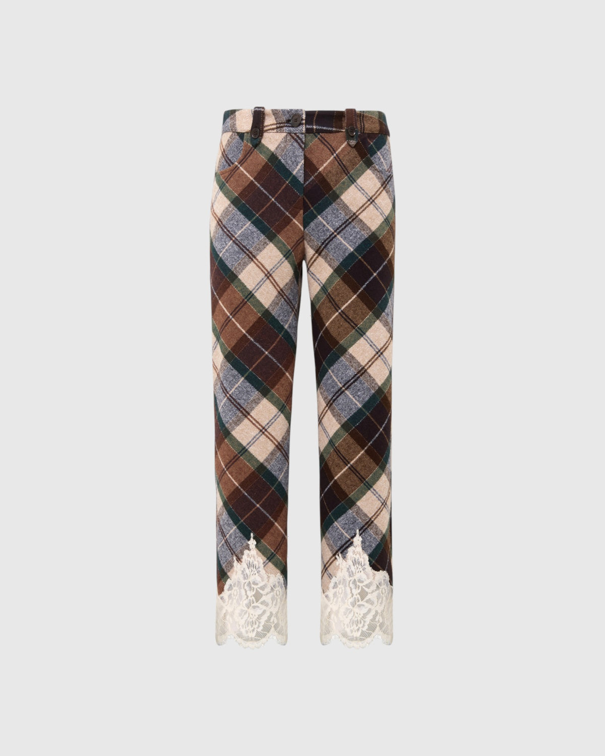 Hose Vivienne mit Spitzensaum