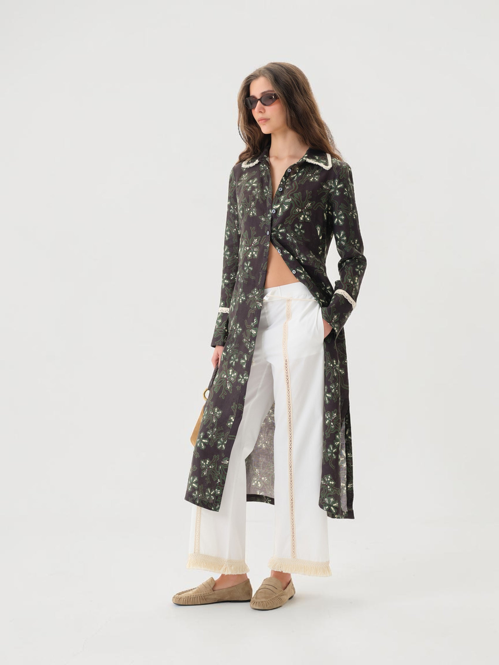 Leinenkleid Grün