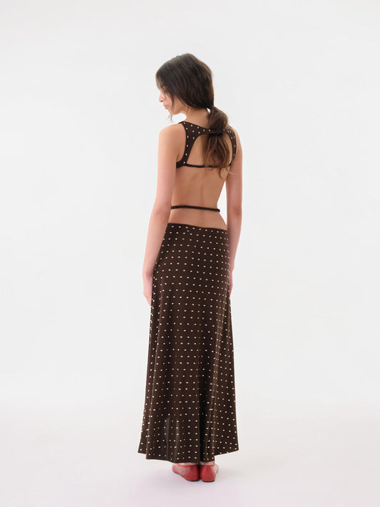 Grace Maxikleid Braun