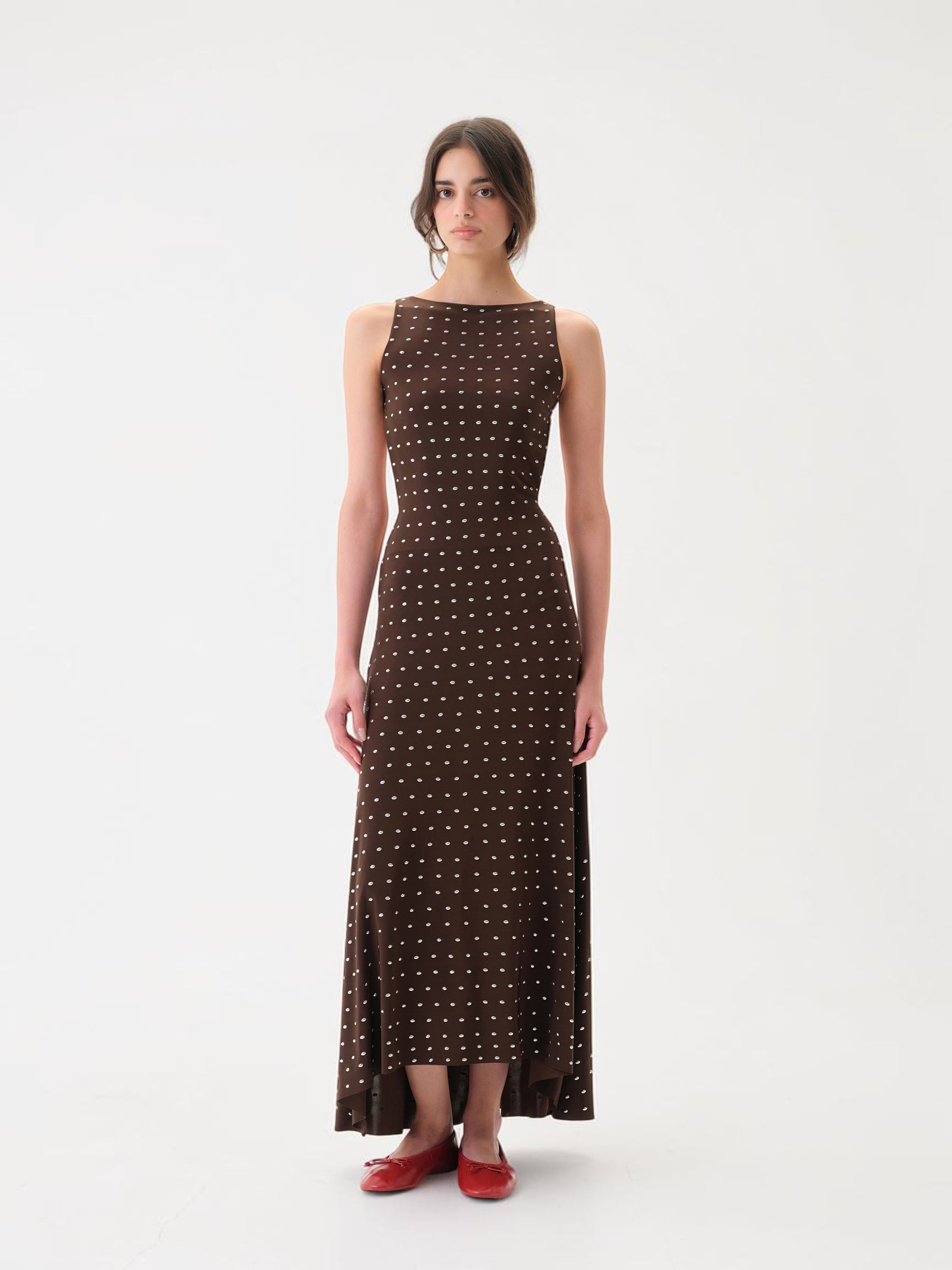 Grace Maxikleid Braun