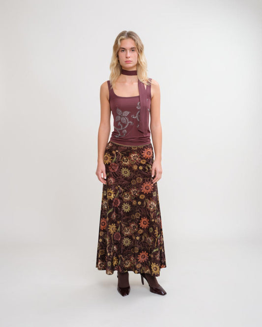 Midirock Siny mit Blumenprint