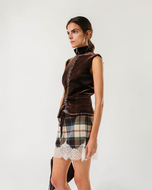 Witz mini skirt with lace trim