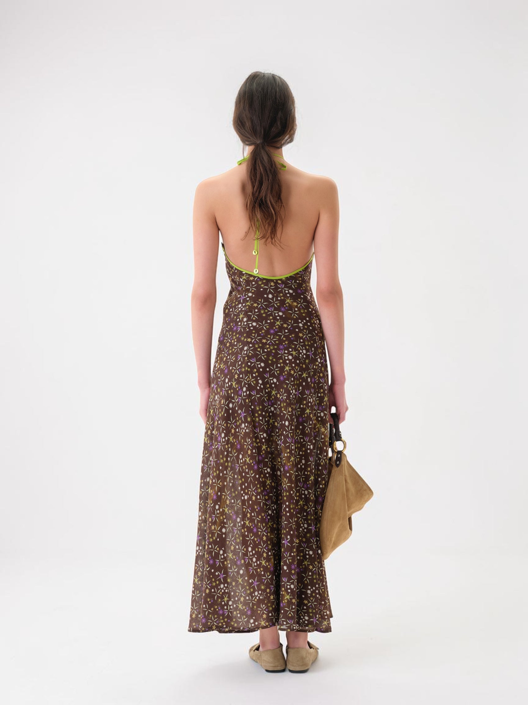 Charlotte Maxikleid Braun