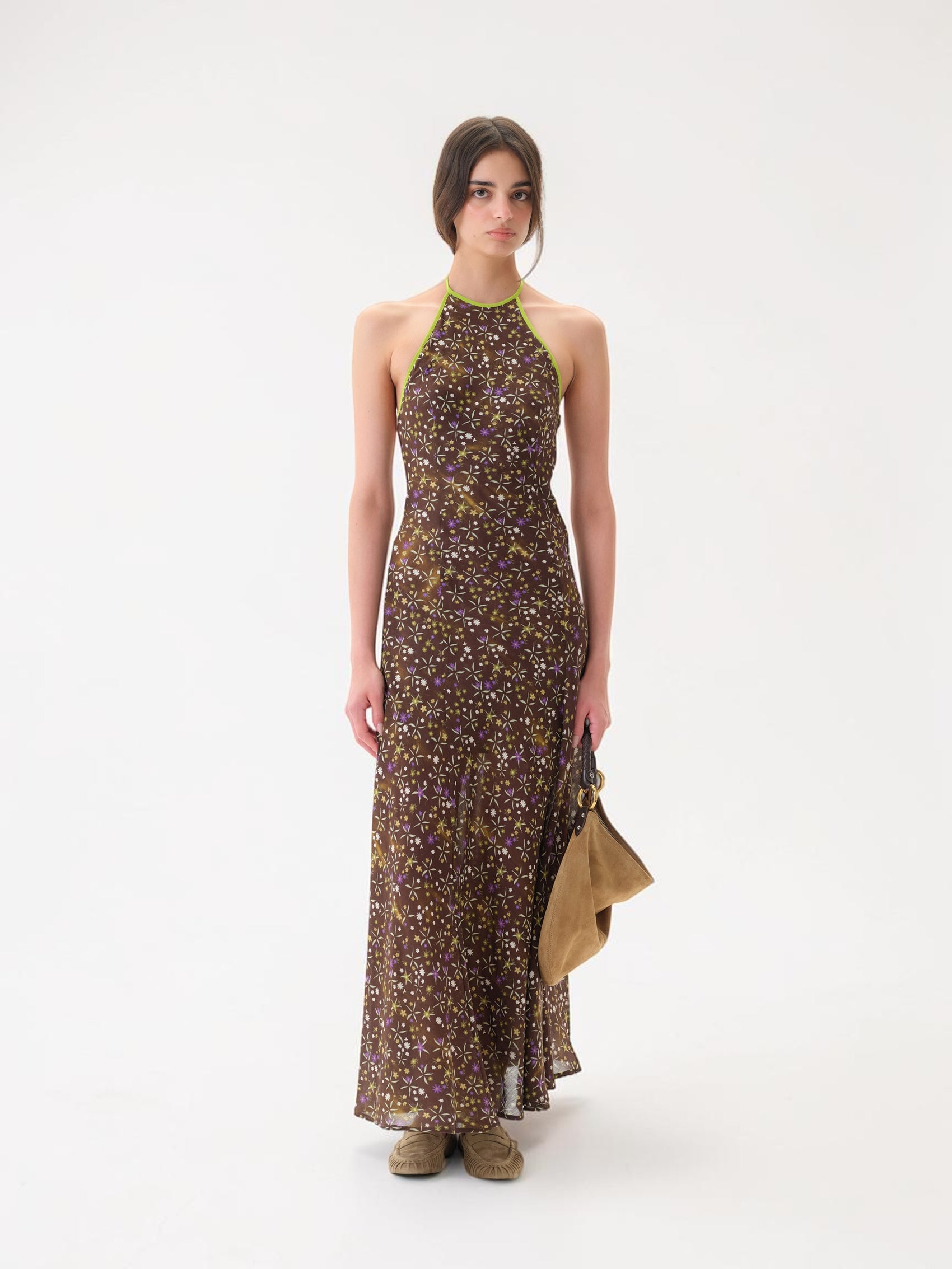 Charlotte Maxikleid Braun