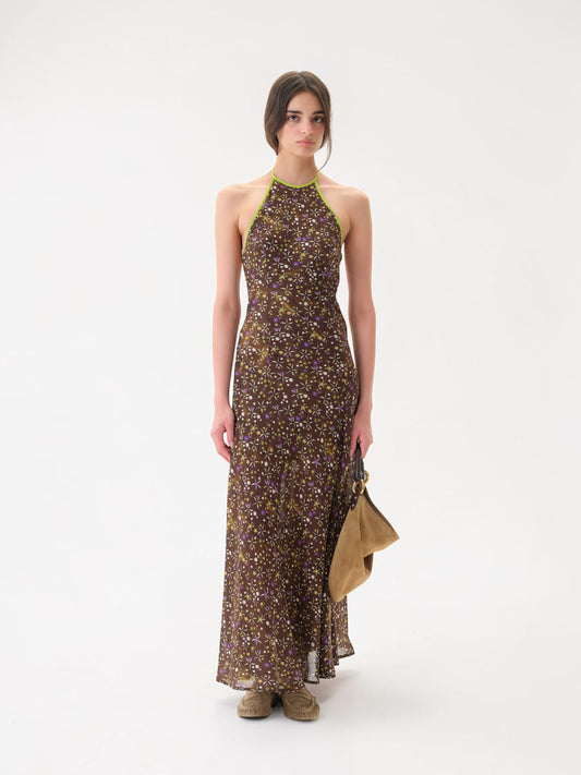 Charlotte Maxikleid Braun