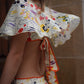 Detail des Siedrés Lidia Midikleids mit Cut-out und Rückendetail