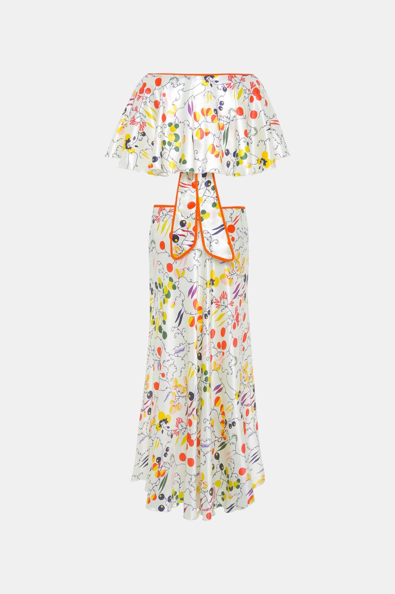 Lidia Cut-out Midikleid Creme