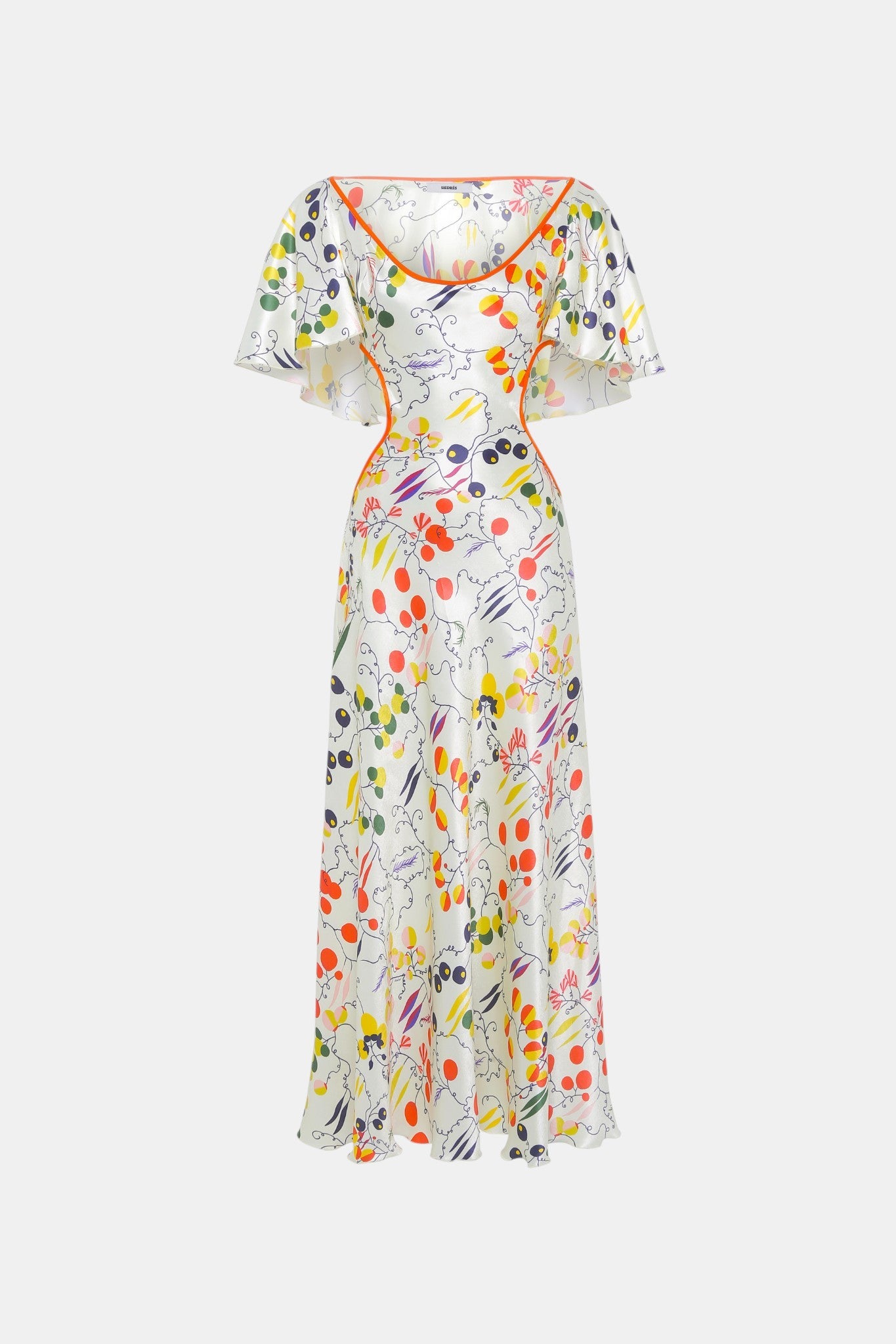 Lidia Cut-out Midikleid Creme