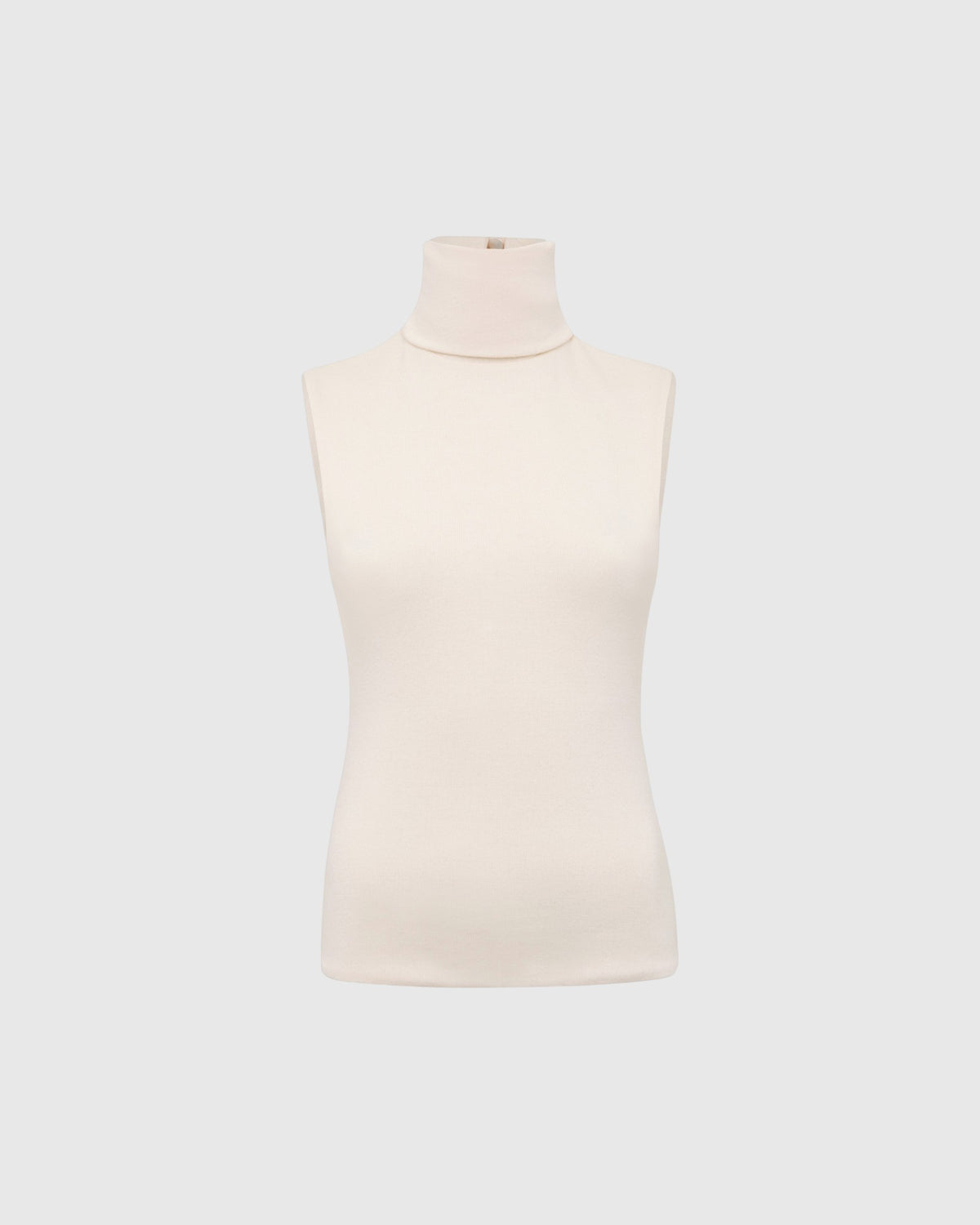 Lori sleeveless knit top ecru