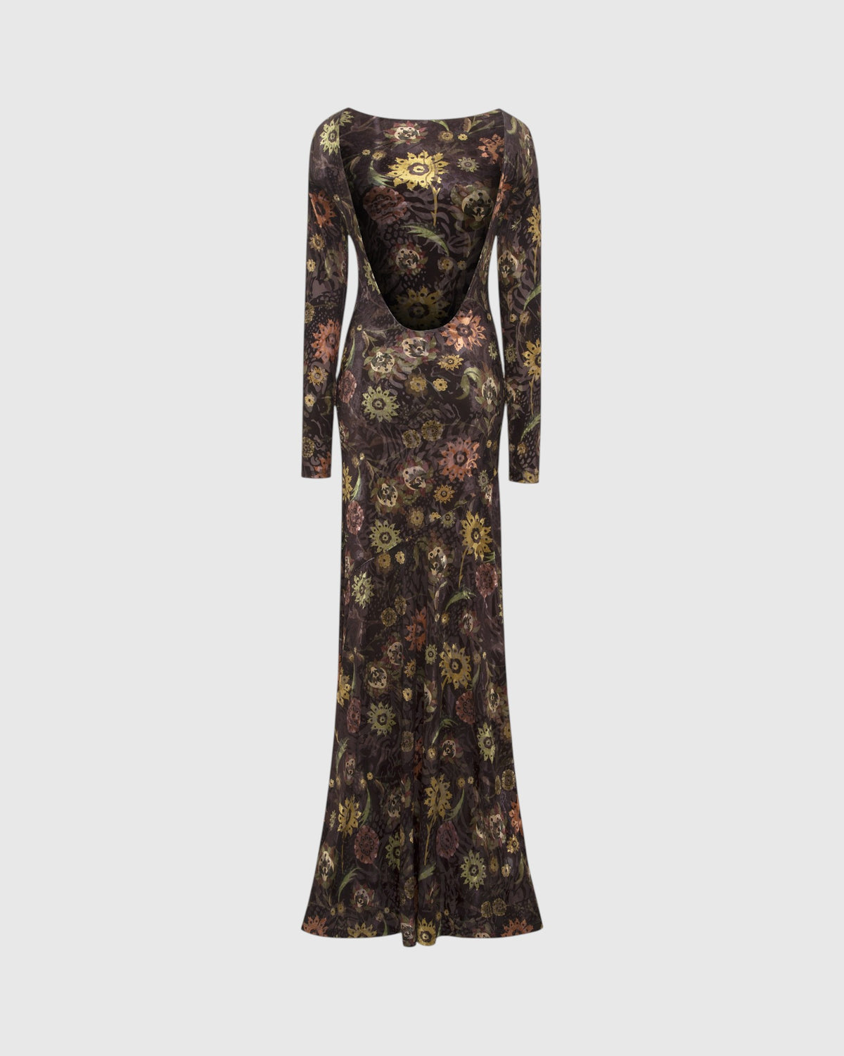 Alin open-back velvet maxi dress