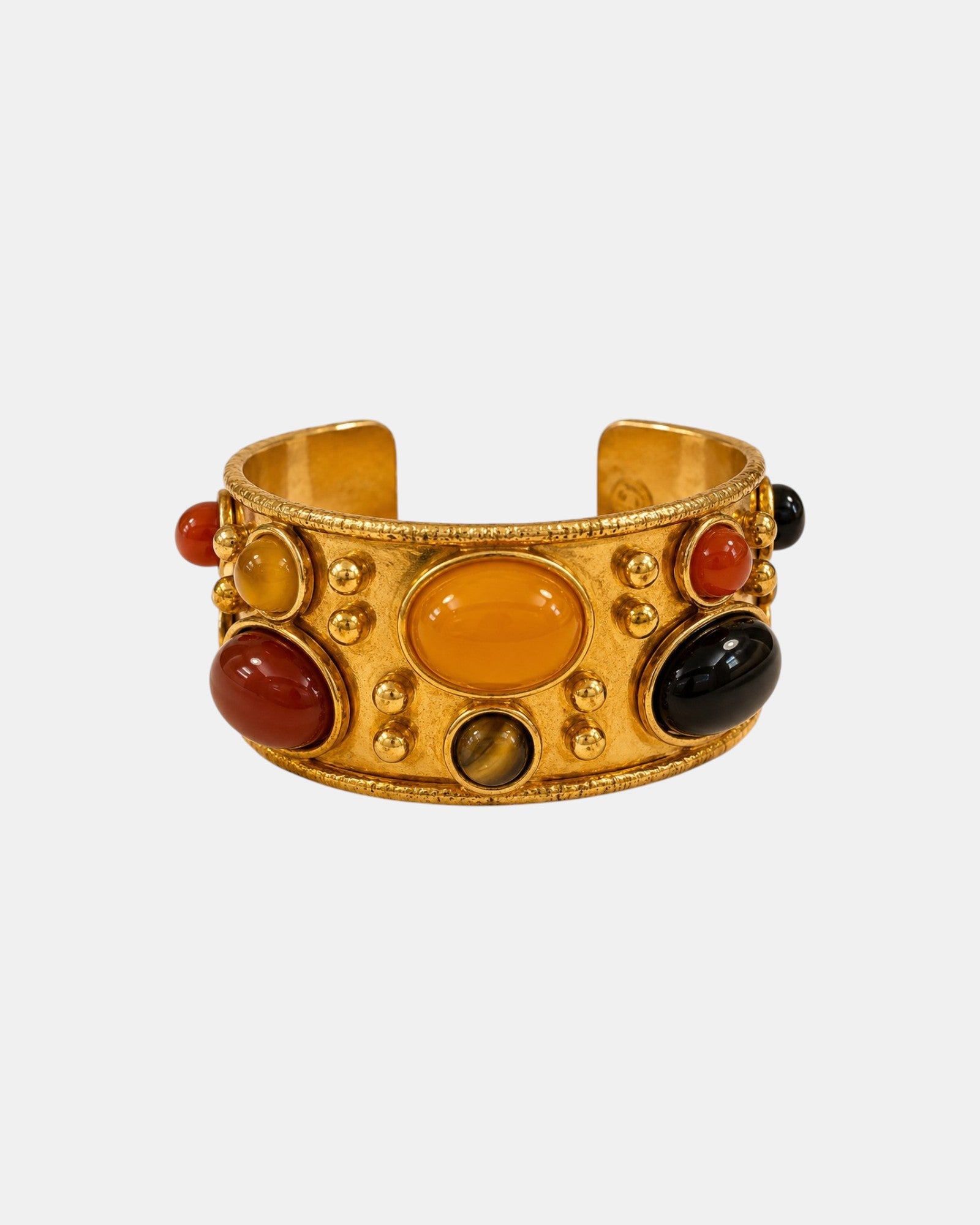 Byzantine Armband mit Onyx und Karneol in Gold