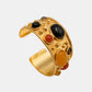 Byzantine Armband mit Onyx und Karneol in Gold
