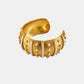 Armband in Gold mit weißer Emaille