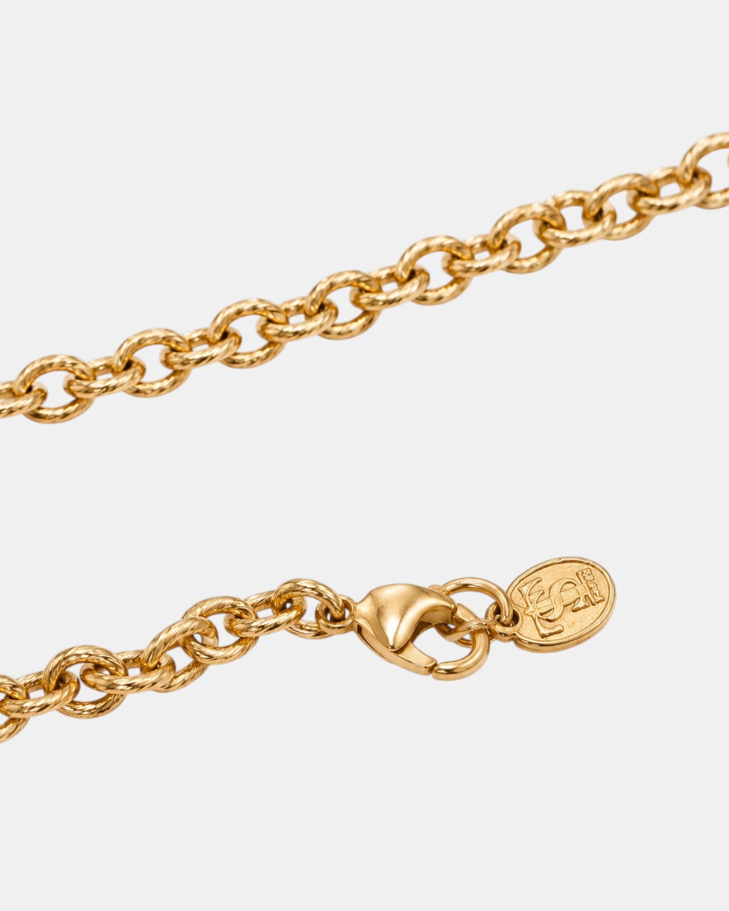 Statement-Kette mit multicolor Anhänger Gold