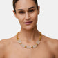 Kette mit Kristallen Gold