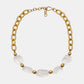 Kette mit Kristallen Gold