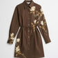 Iris Cotton Shirt Dress Brown