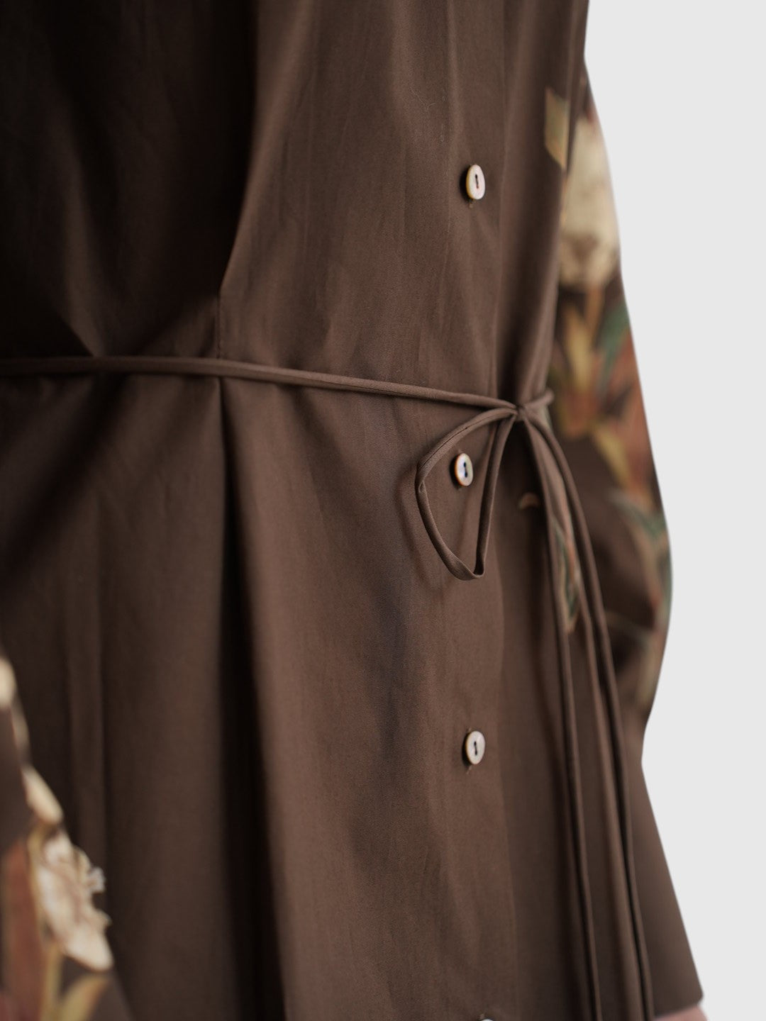 Iris Cotton Shirt Dress Brown