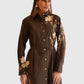 Iris Cotton Shirt Dress Brown