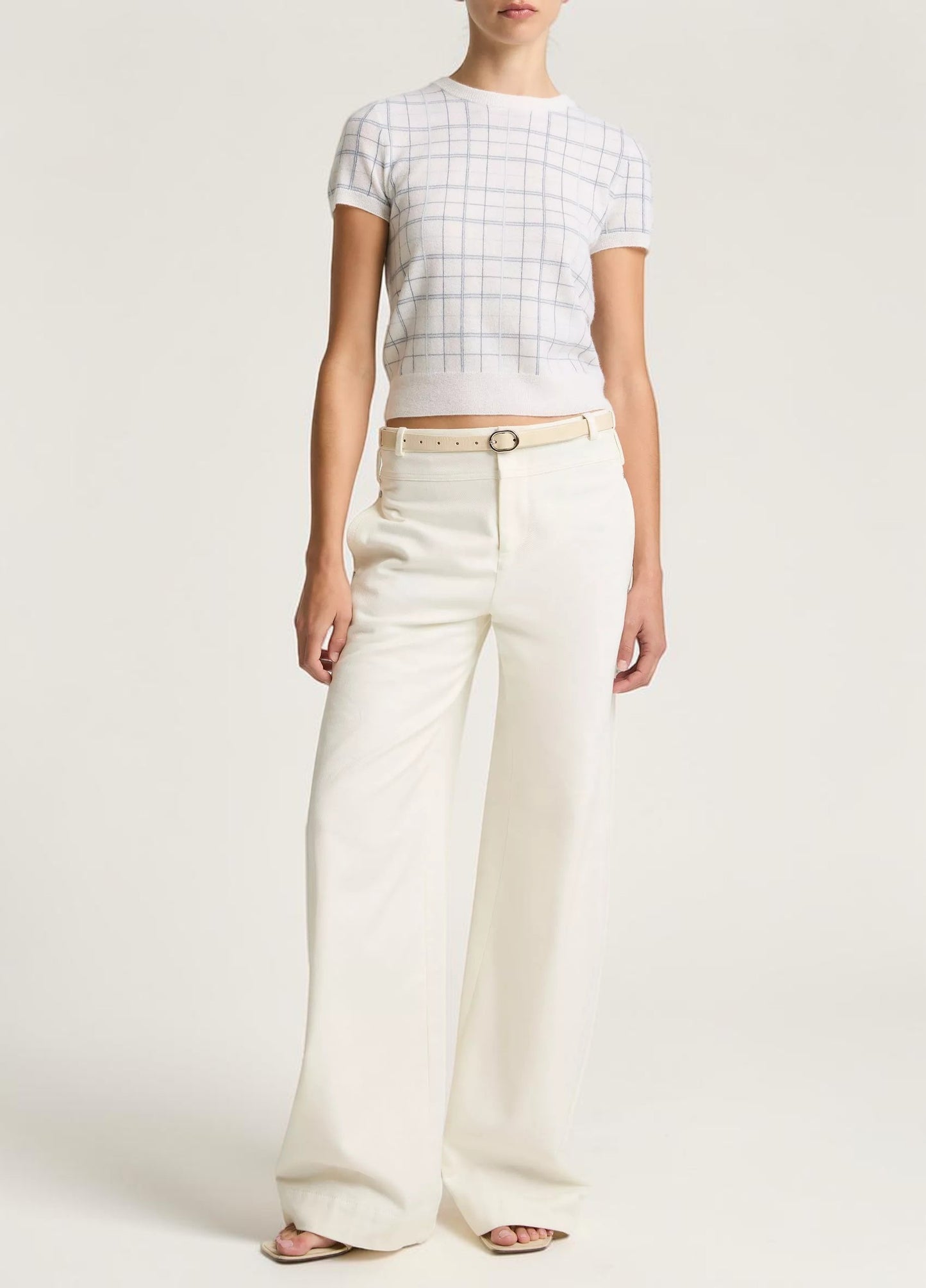 Karo Kurzarm Stricktop